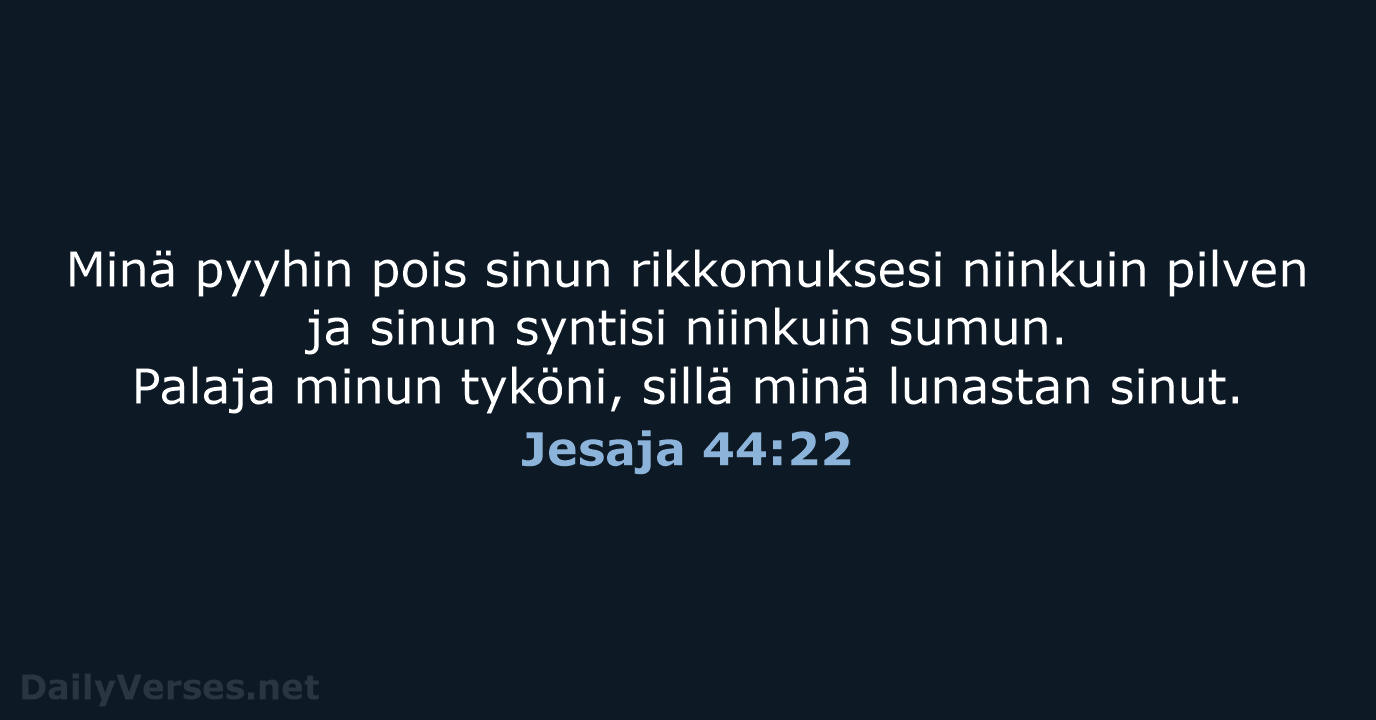 Jesaja 44:22 - KR38