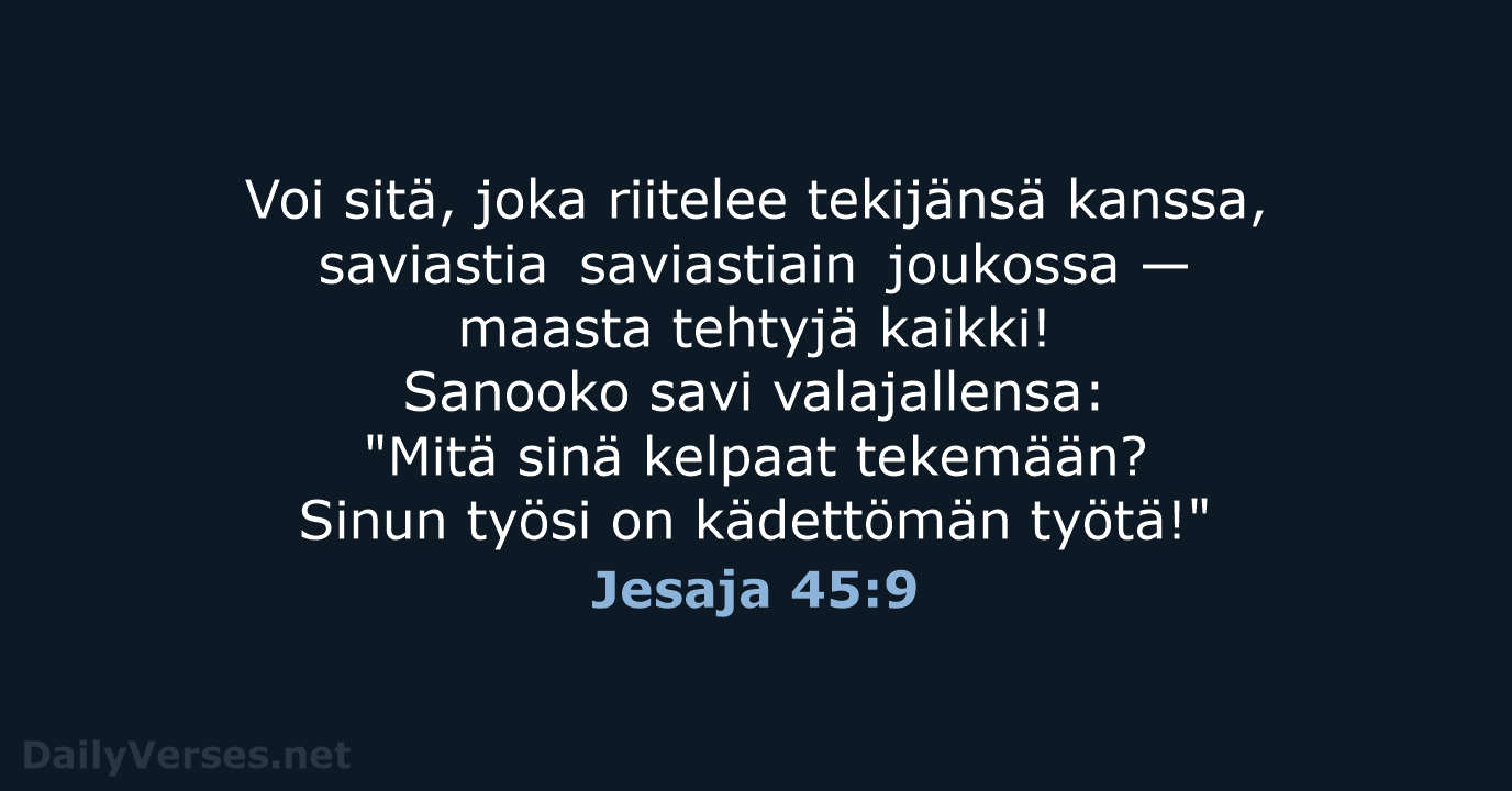 Jesaja 45:9 - KR38