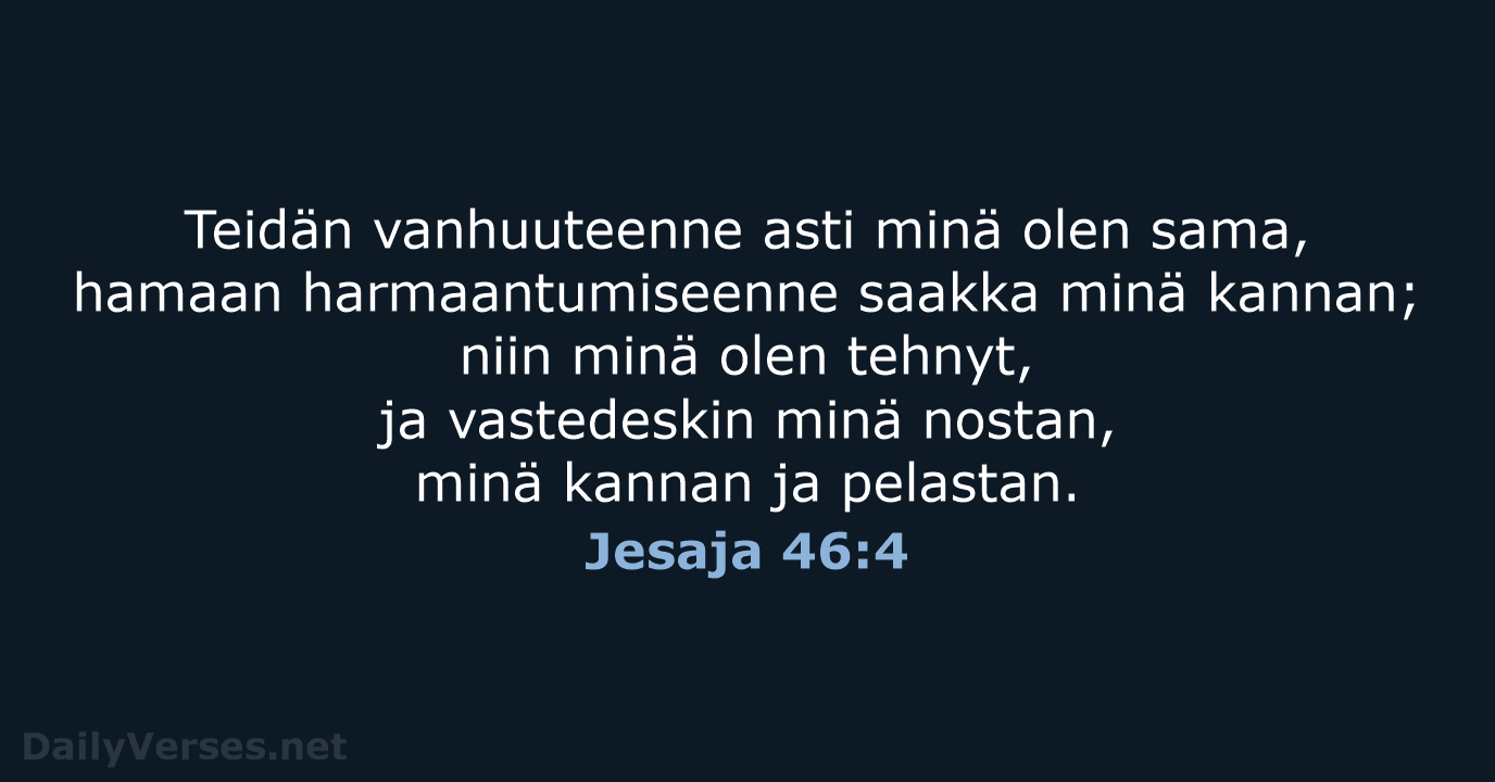 Jesaja 46:4 - KR38