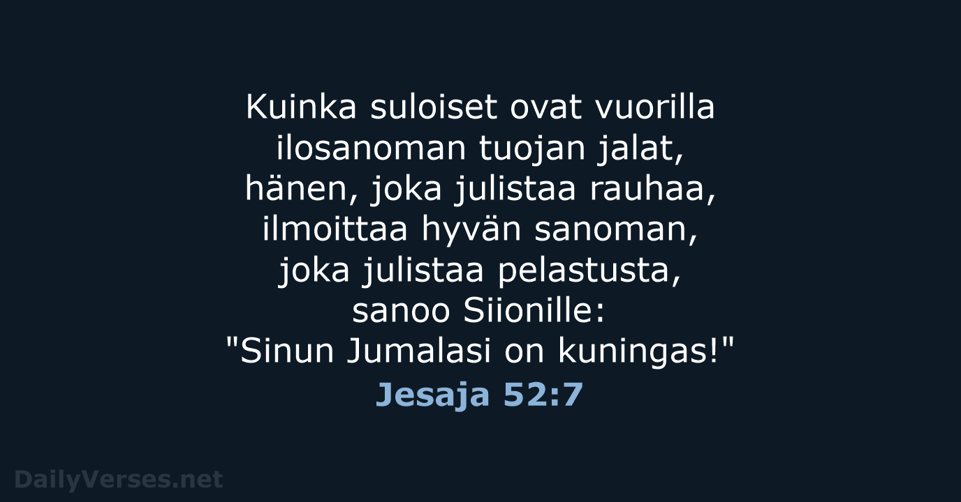 Jesaja 52:7 - KR38