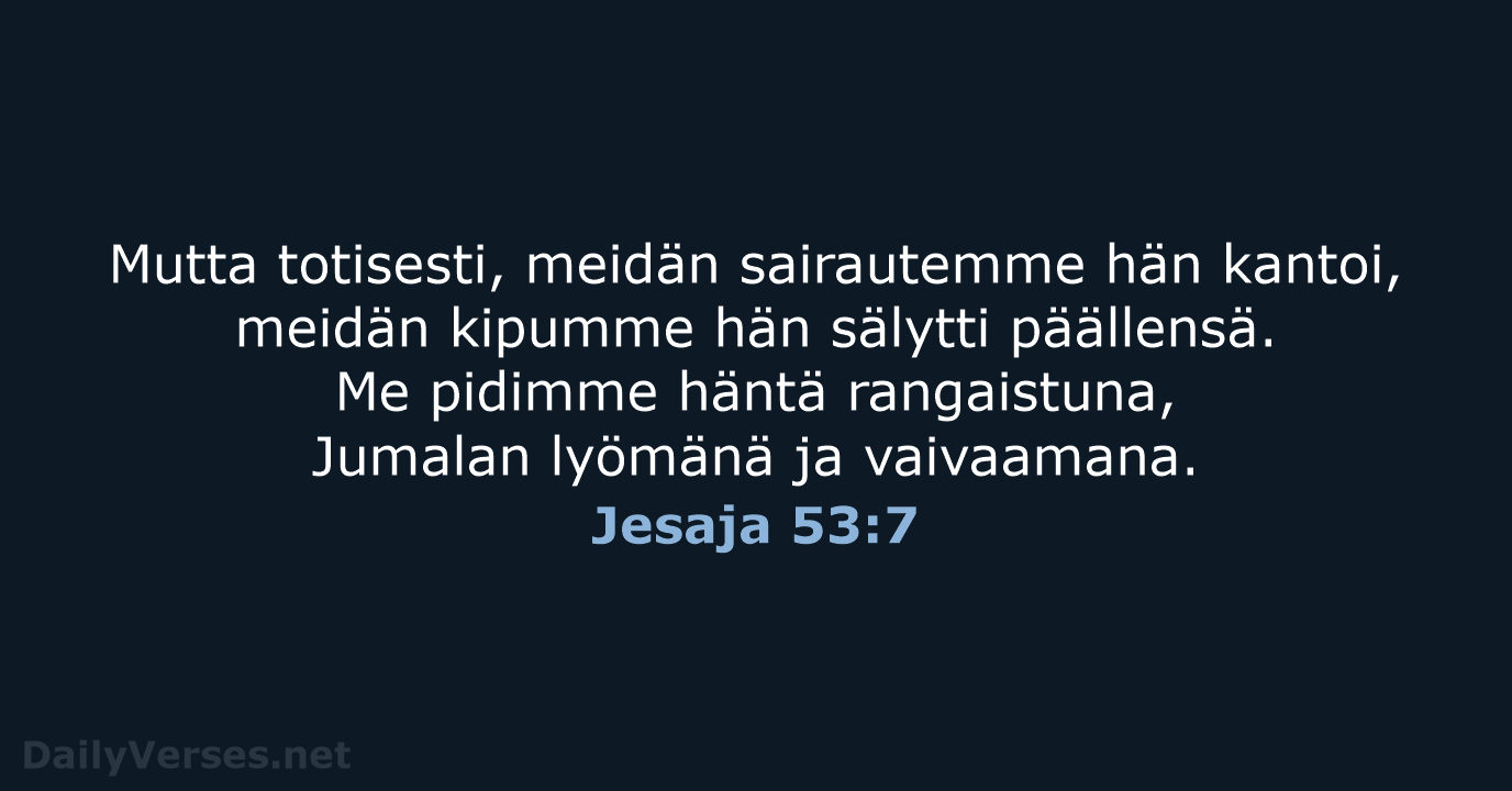 Jesaja 53:7 - KR38