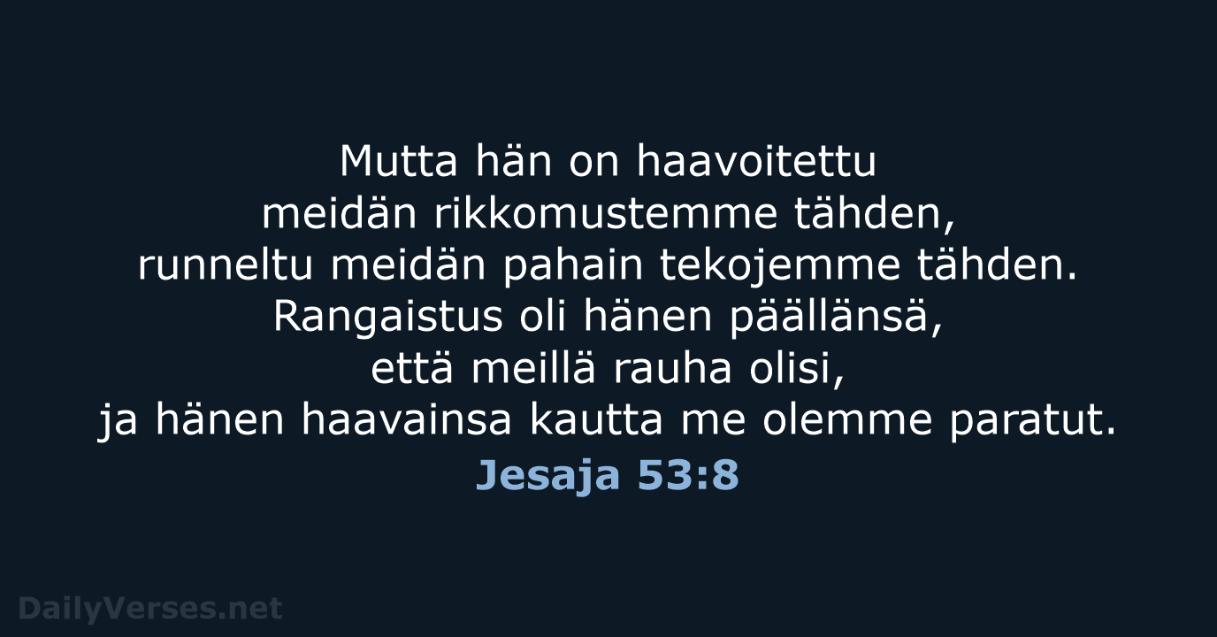 Jesaja 53:8 - KR38