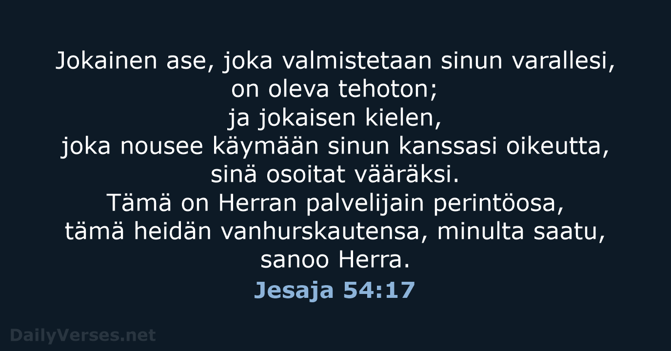 Jesaja 54:17 - KR38