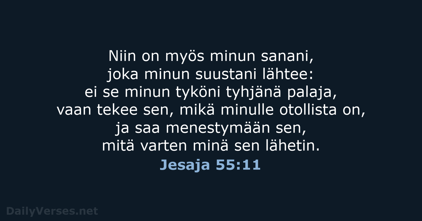 Jesaja 55:11 - KR38