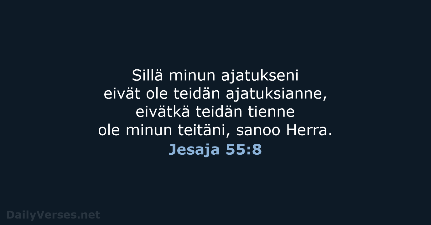 Jesaja 55:8 - KR38