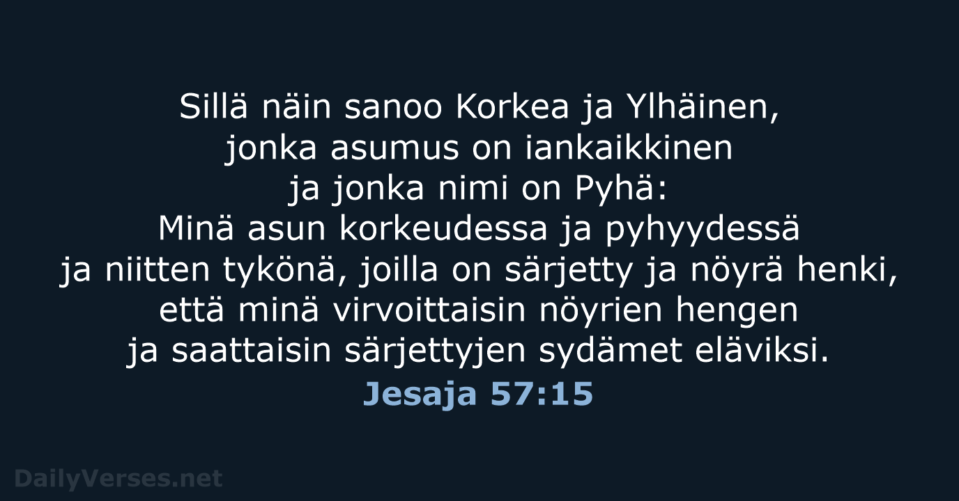 Jesaja 57:15 - KR38