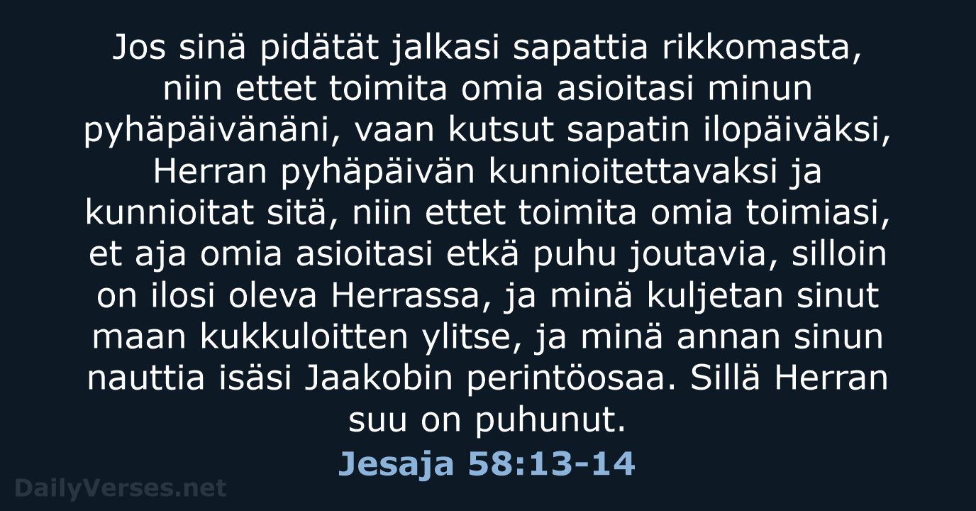 Jesaja 58:13-14 - KR38