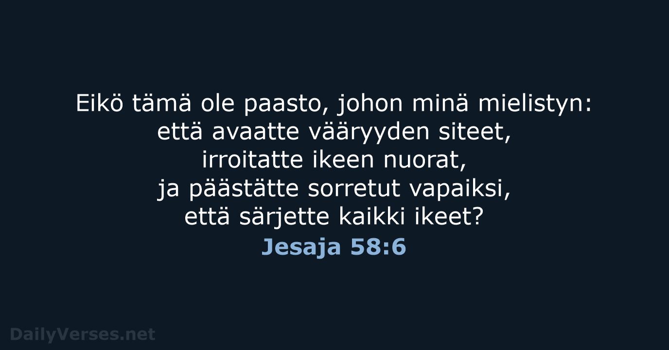 Jesaja 58:6 - KR38