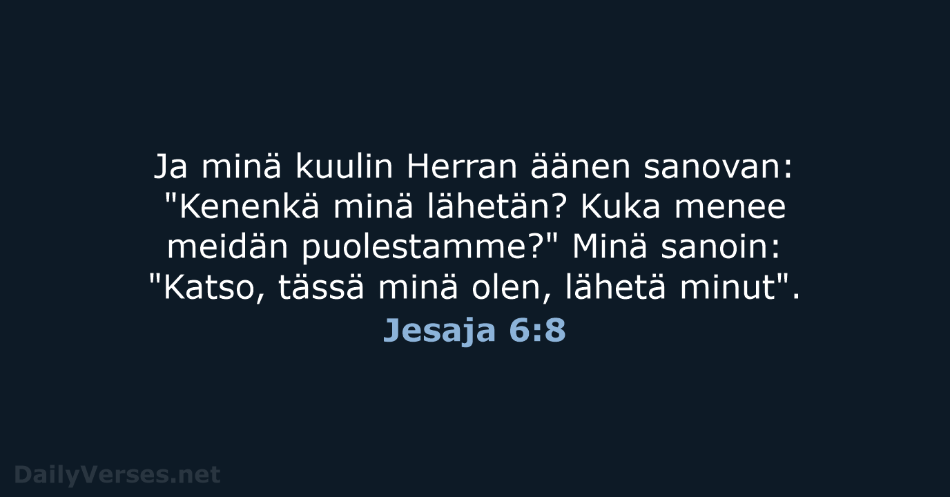 Jesaja 6:8 - KR38