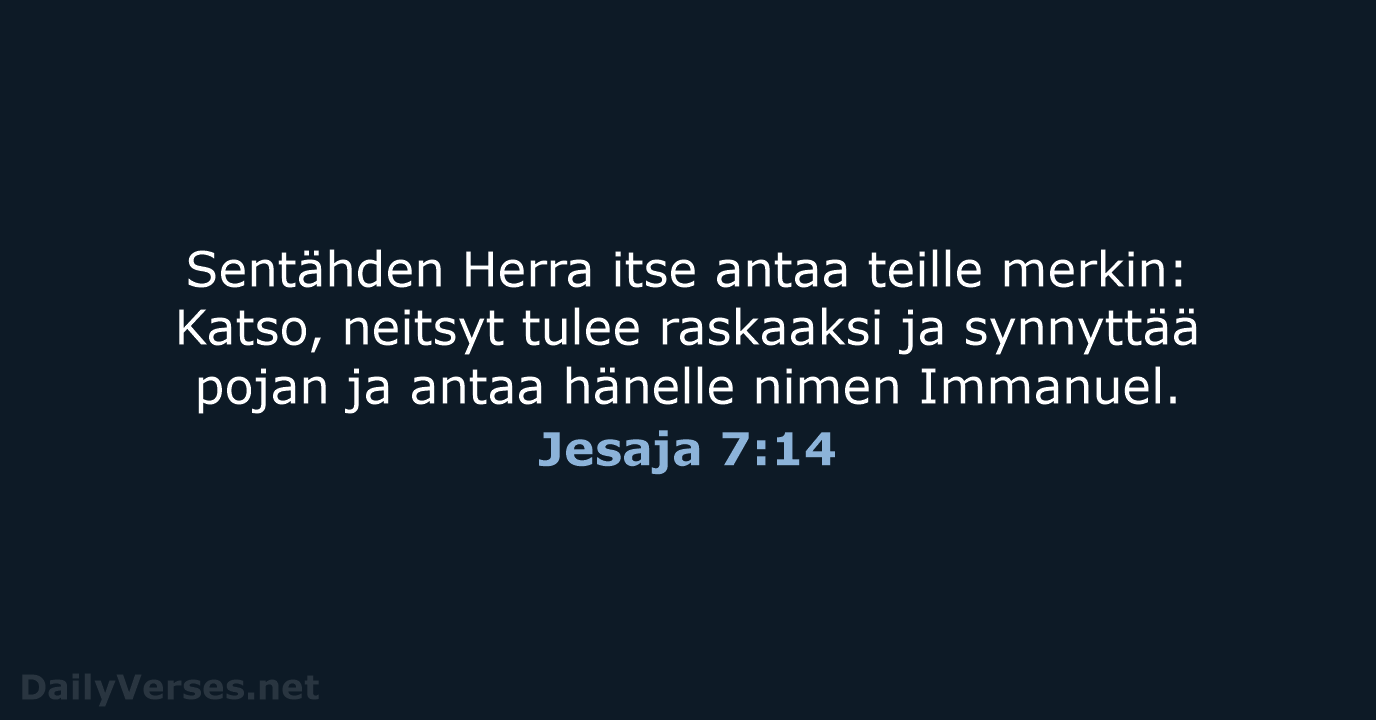 Jesaja 7:14 - KR38