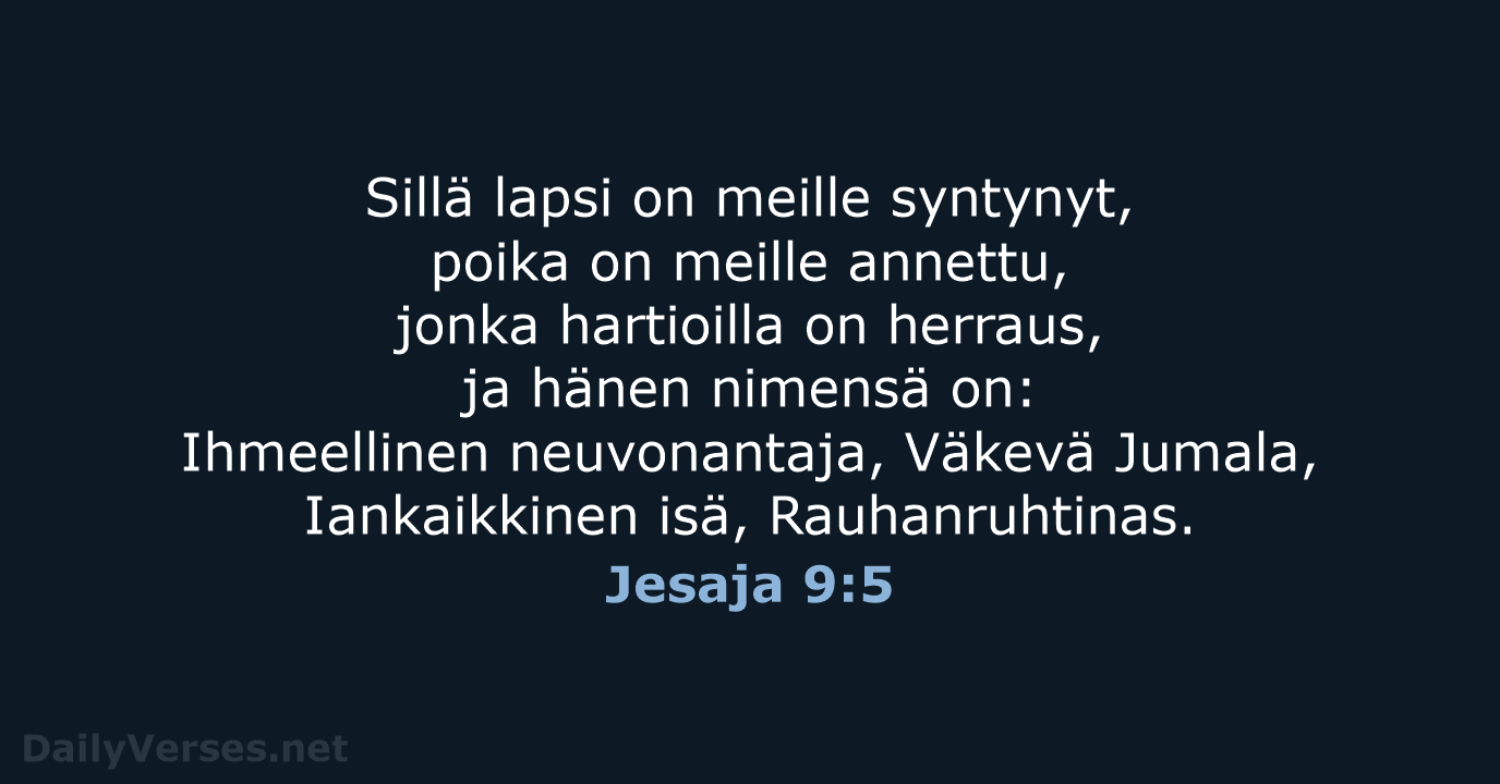 Jesaja 9:5 - KR38