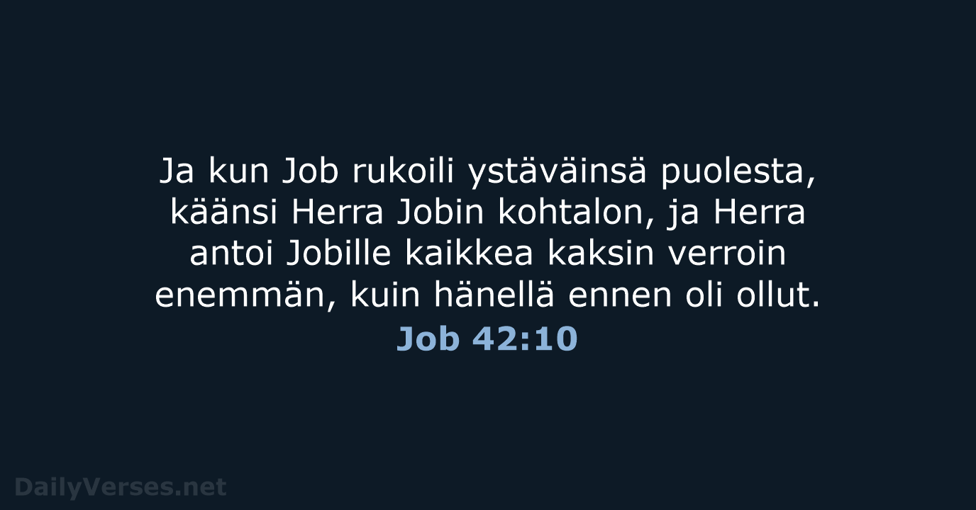 Job 42:10 - KR38