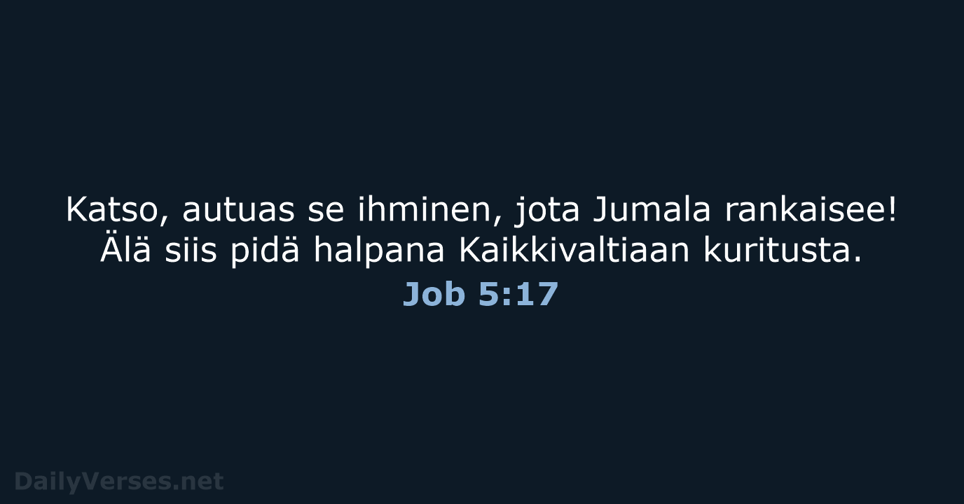 Job 5:17 - KR38