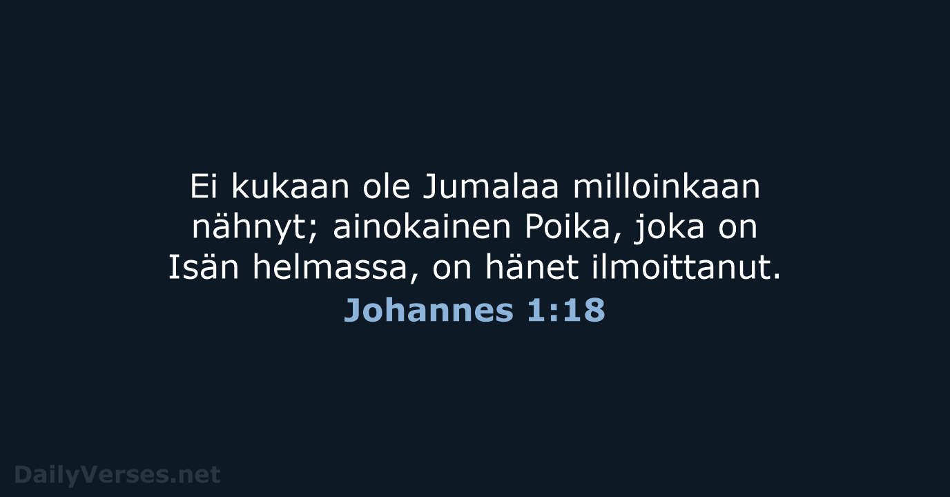 Johannes 1:18 - KR38