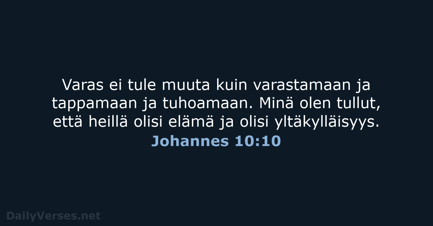 Johannes 10:10 - KR38