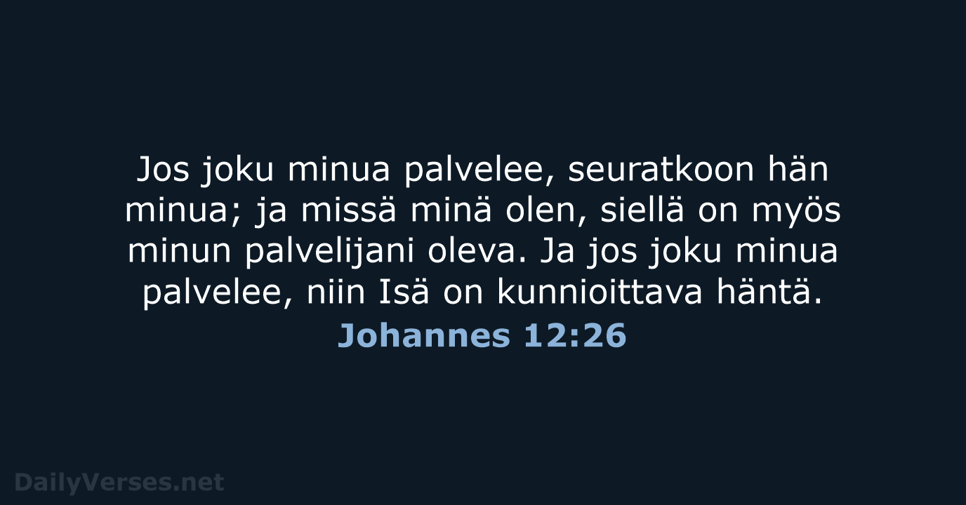 Johannes 12:26 - KR38