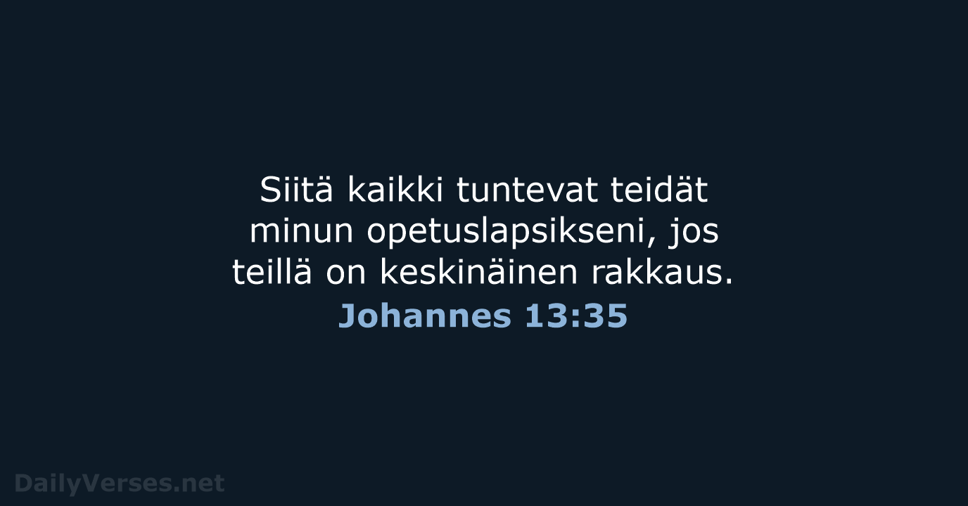 Johannes 13:35 - KR38