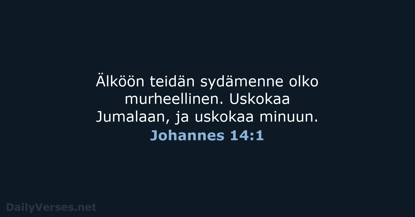 Johannes 14:1 - KR38