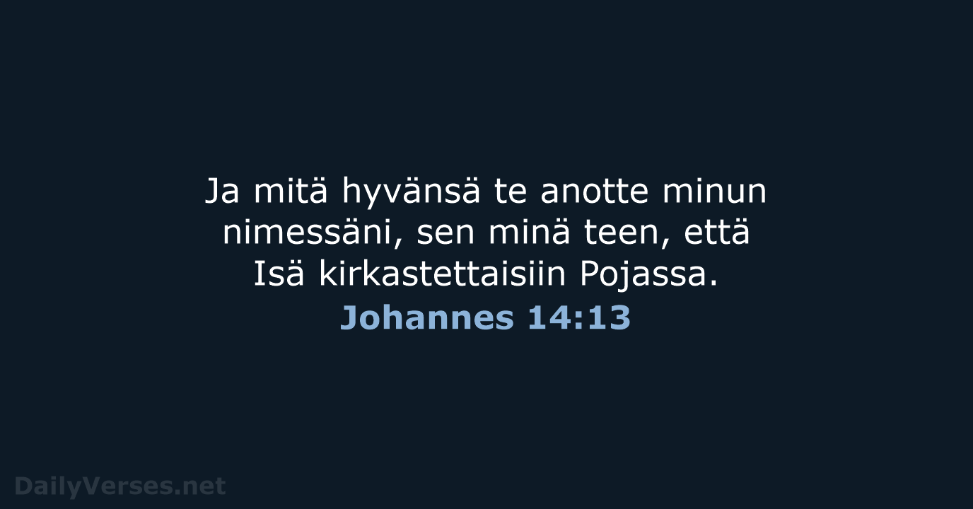 Johannes 14:13 - KR38