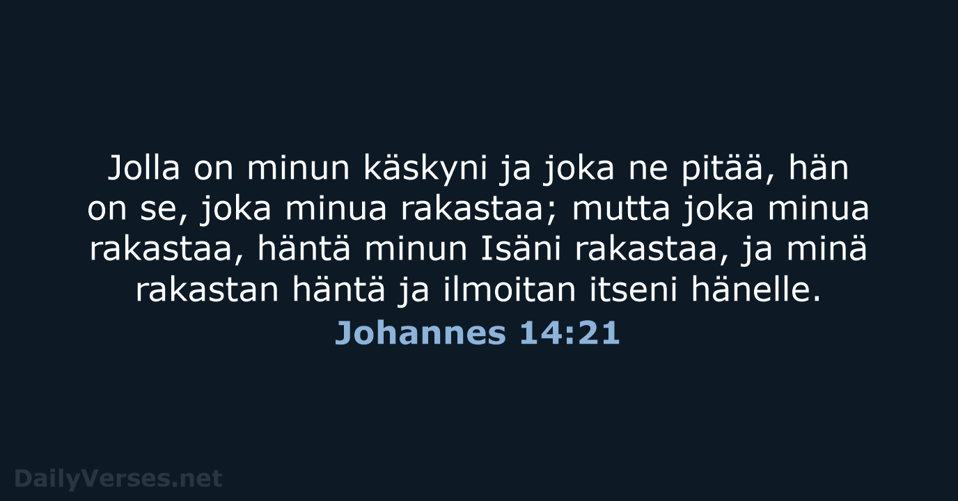 Johannes 14:21 - KR38