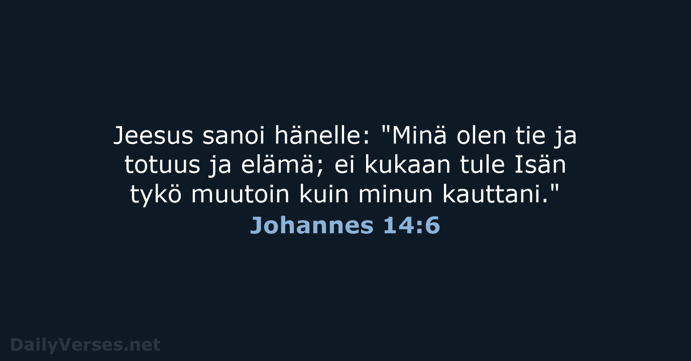 Johannes 14:6 - KR38