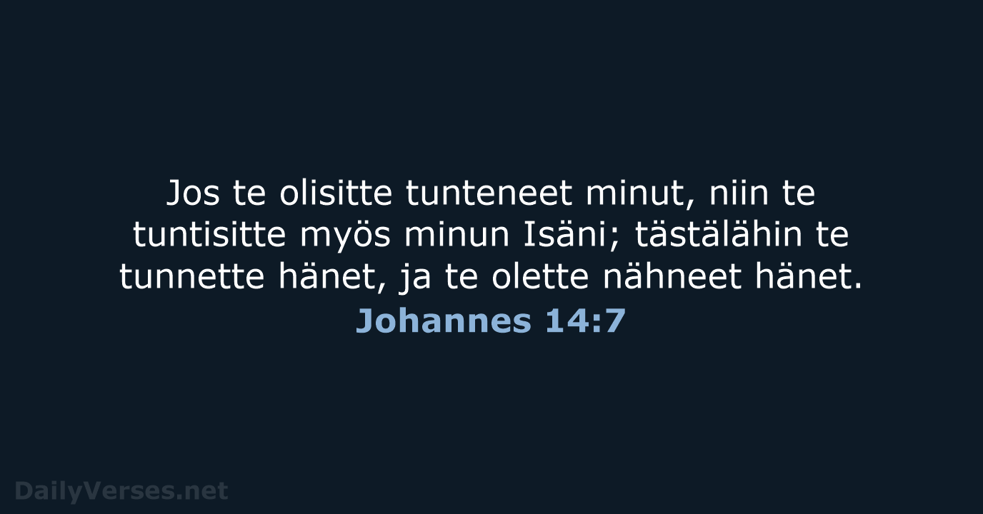 Johannes 14:7 - KR38