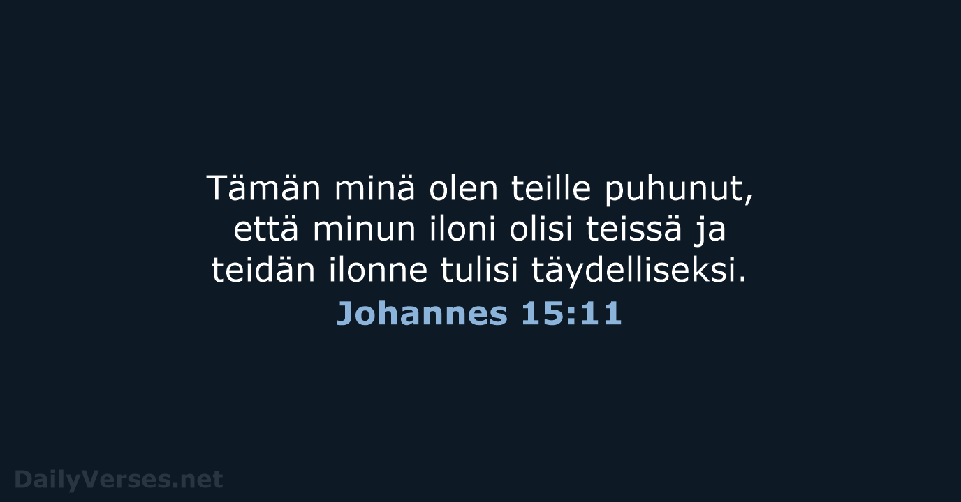 Johannes 15:11 - KR38