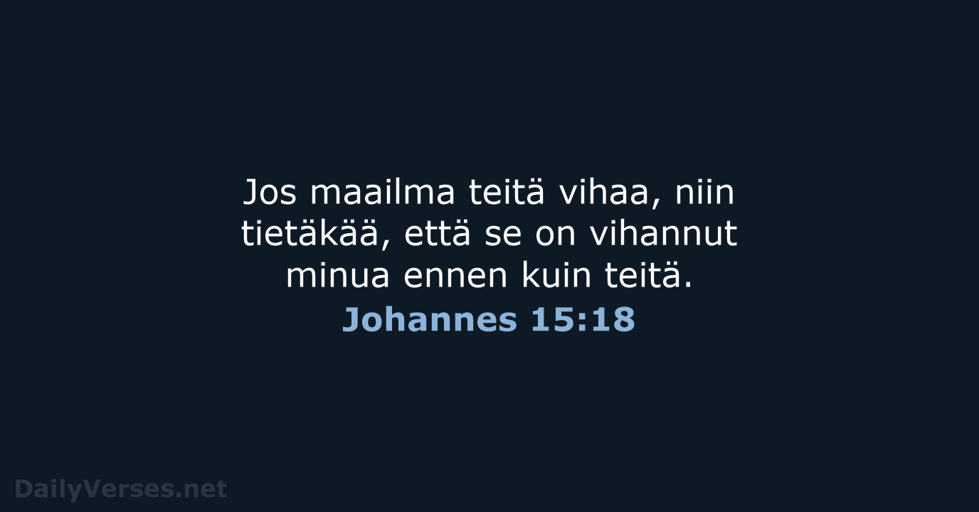 Johannes 15:18 - KR38