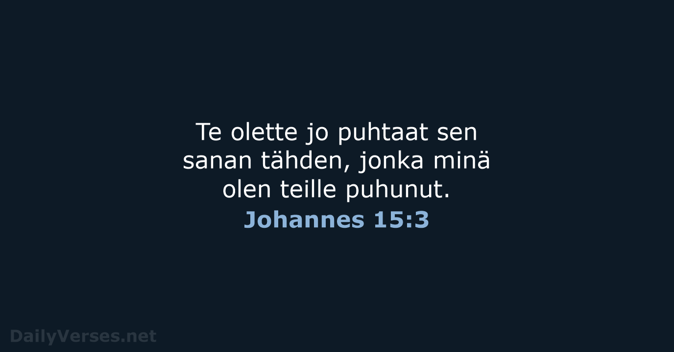 Johannes 15:3 - KR38