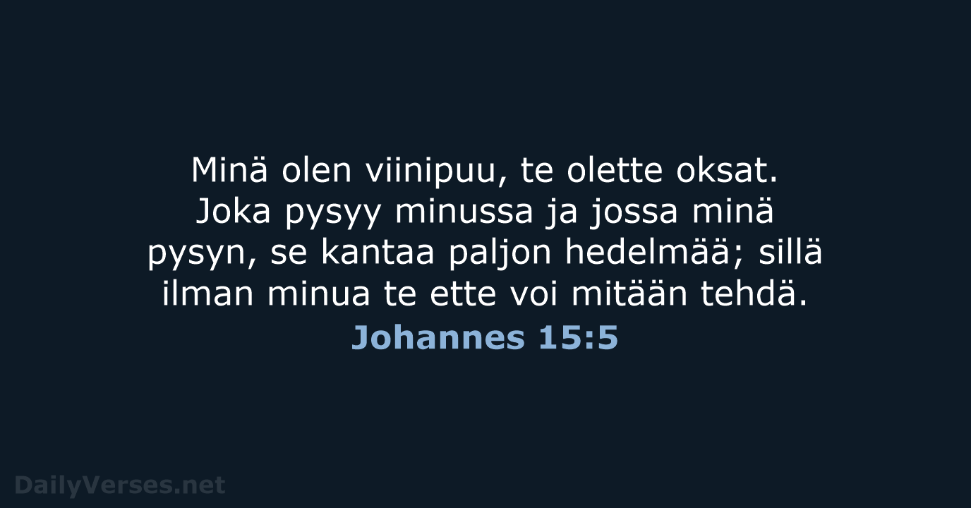 Johannes 15:5 - KR38