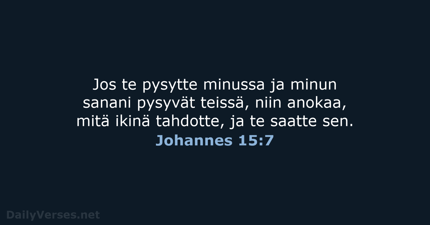 Johannes 15:7 - KR38