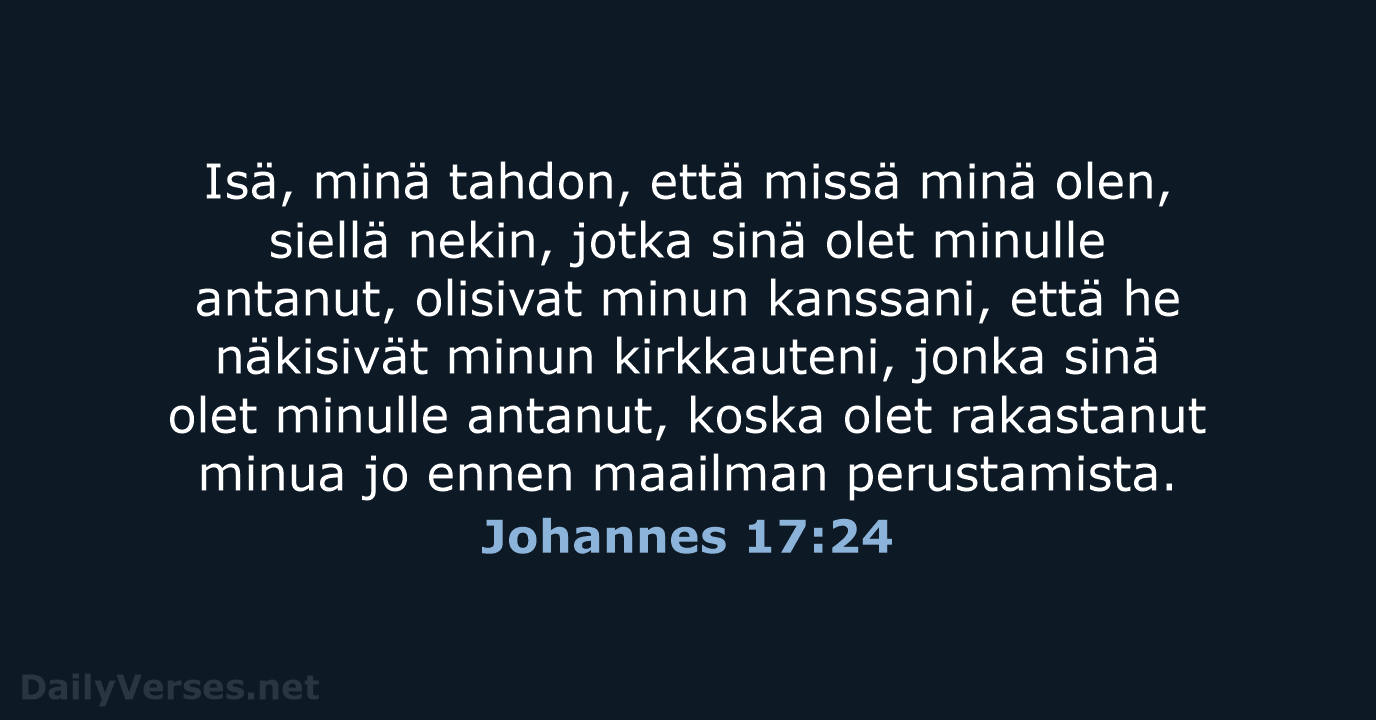 Johannes 17:24 - KR38