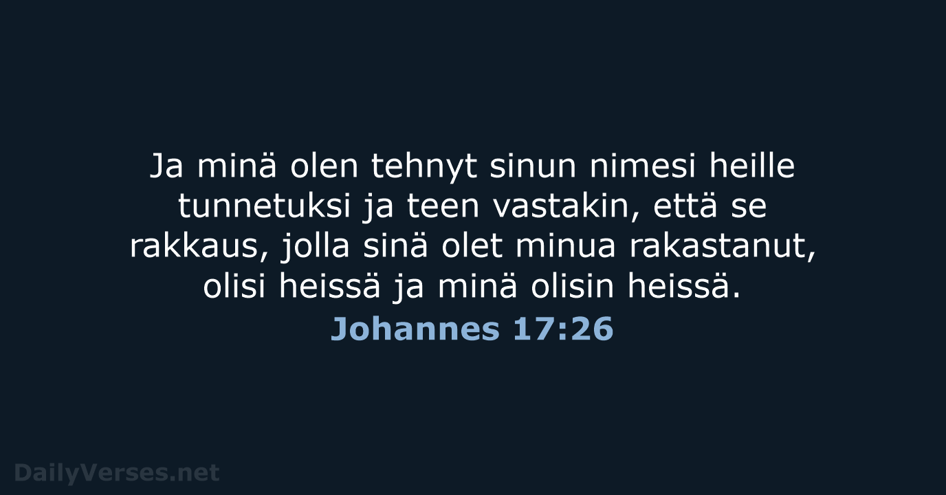 Johannes 17:26 - KR38