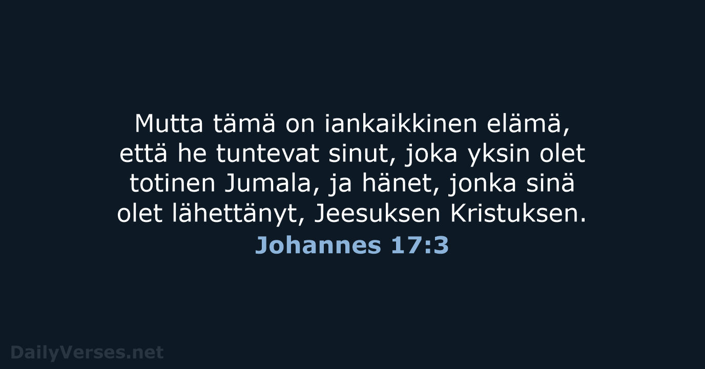 Johannes 17:3 - KR38