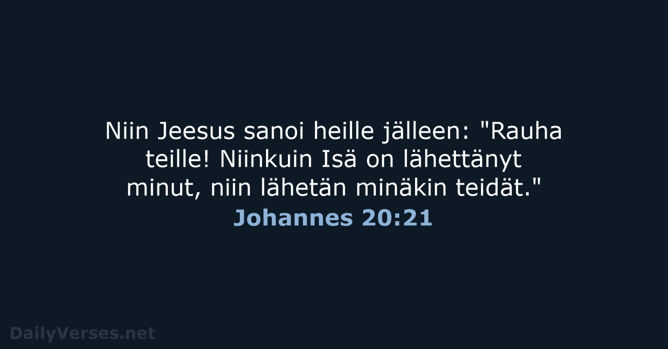 Johannes 20:21 - KR38