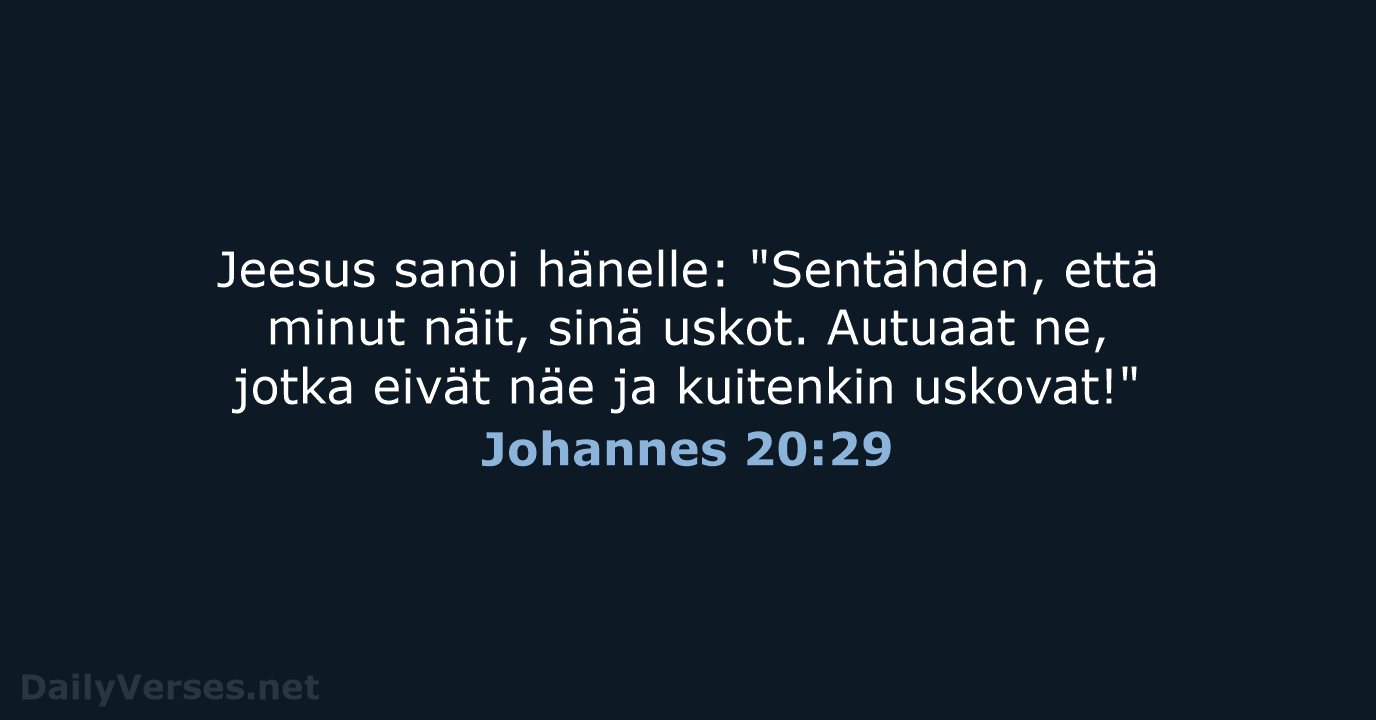 Johannes 20:29 - KR38