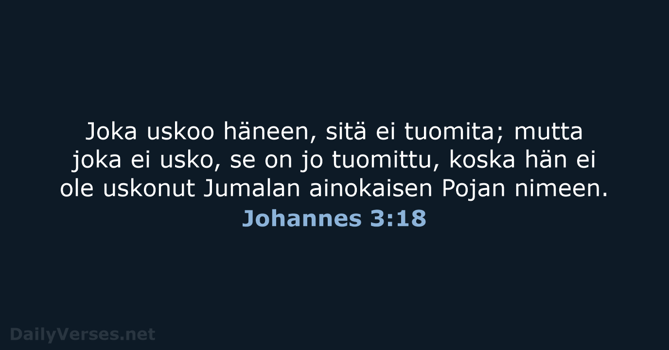 Johannes 3:18 - KR38