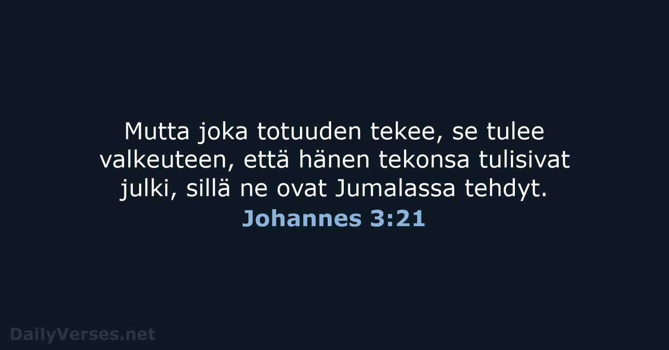 Johannes 3:21 - KR38