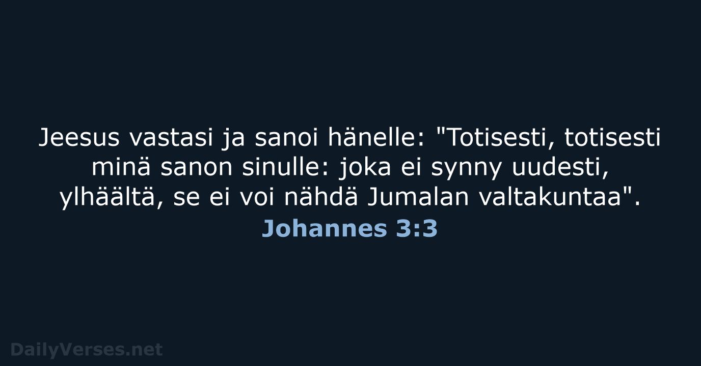 Johannes 3:3 - KR38