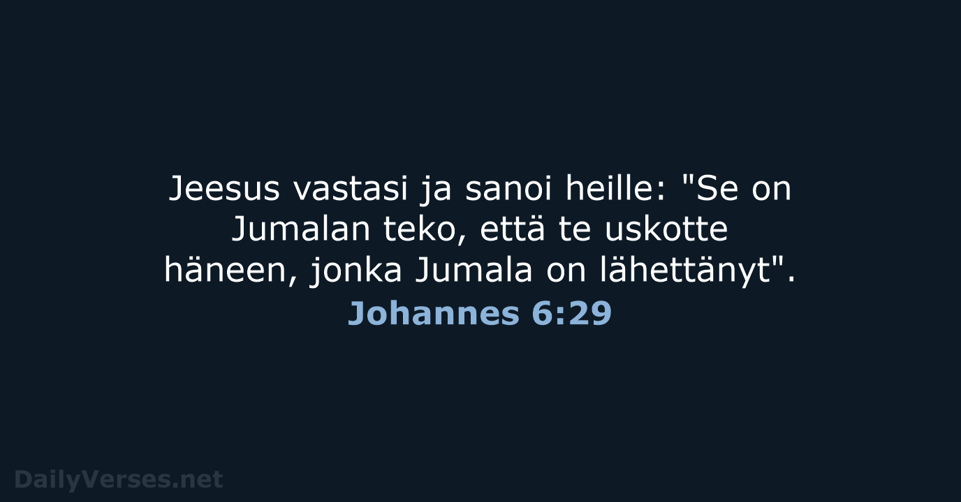 Johannes 6:29 - KR38