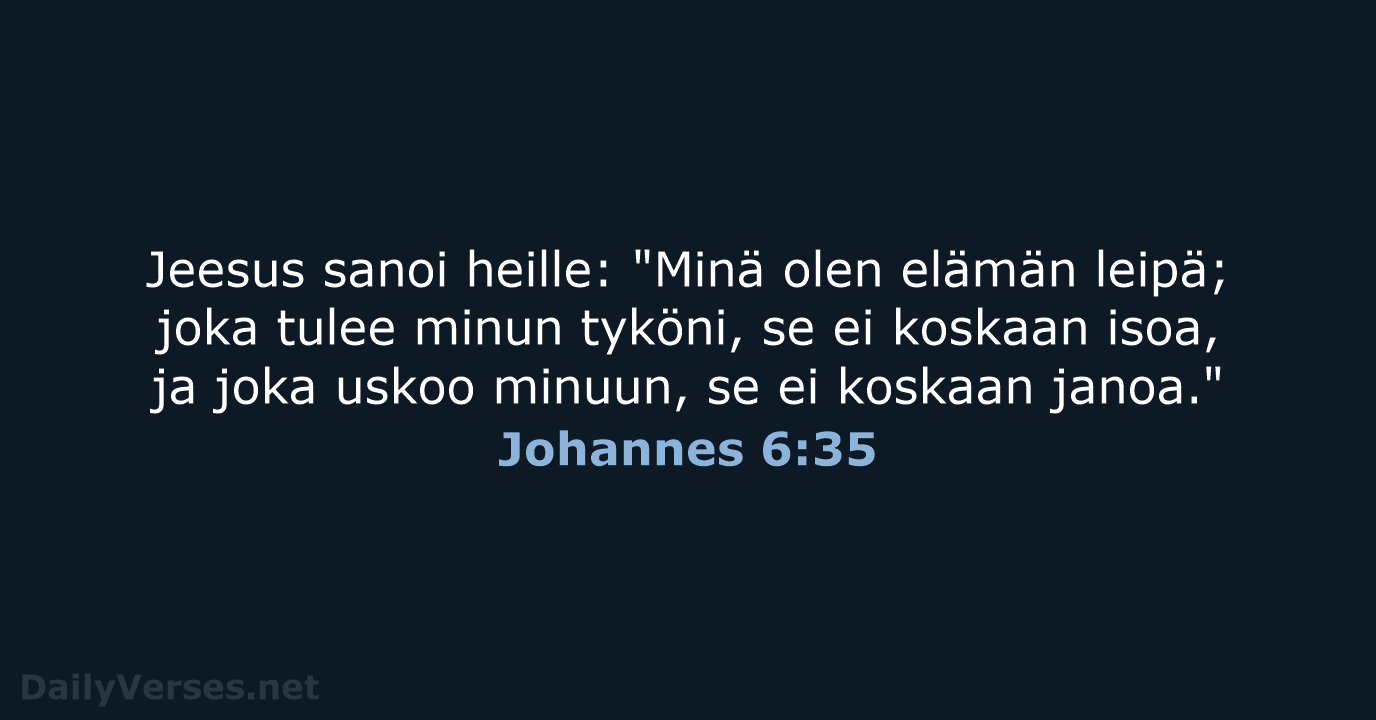 Johannes 6:35 - KR38