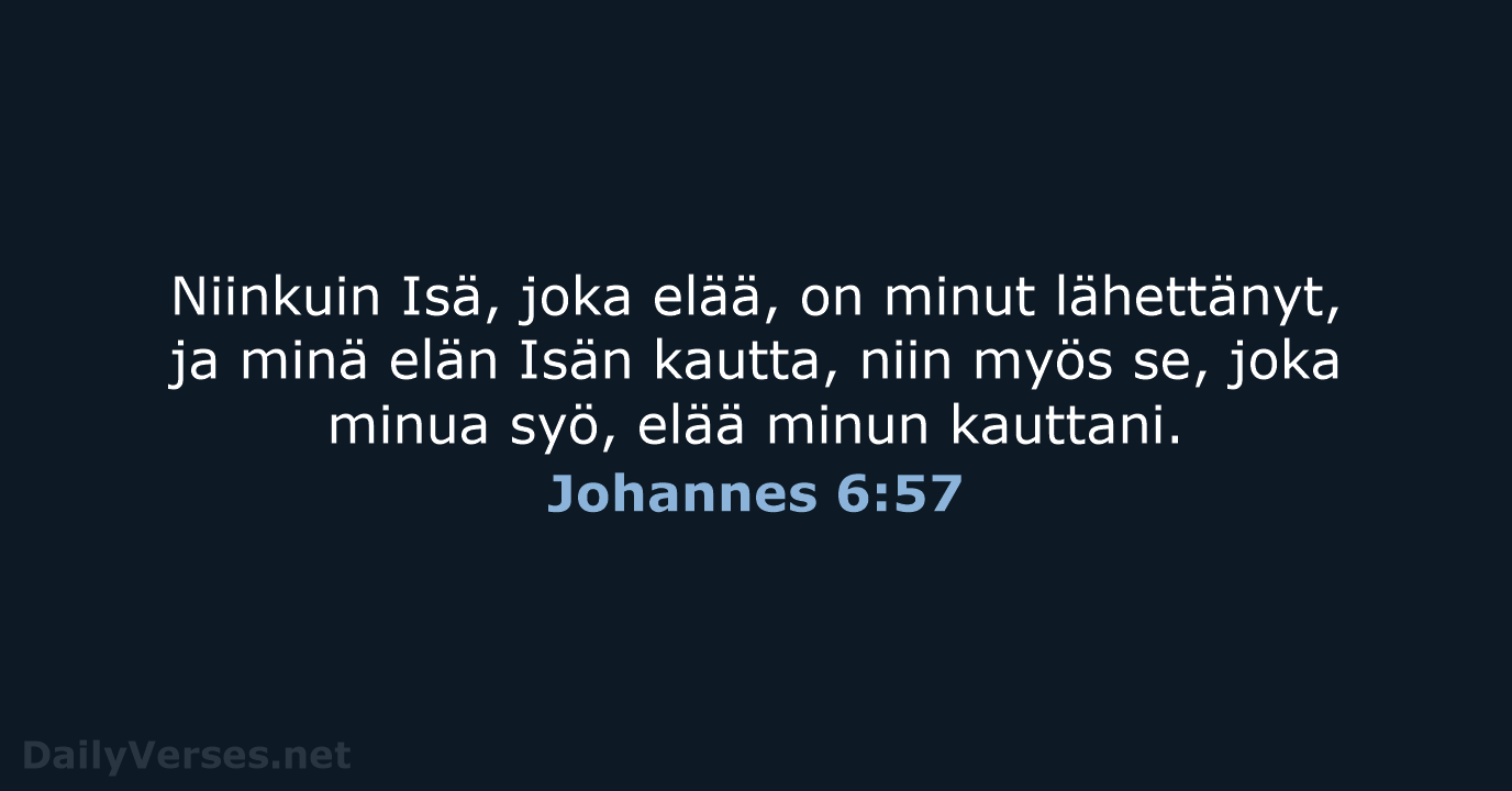 Johannes 6:57 - KR38