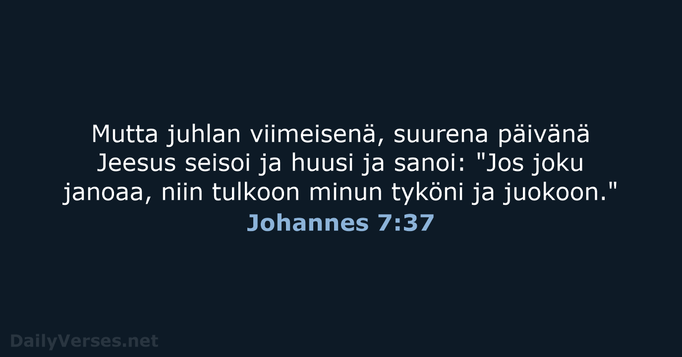 Johannes 7:37 - KR38