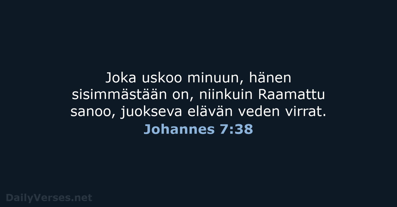 Johannes 7:38 - KR38