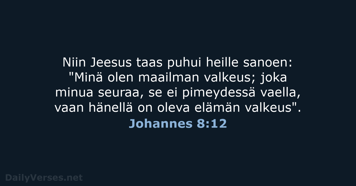 Johannes 8:12 - KR38