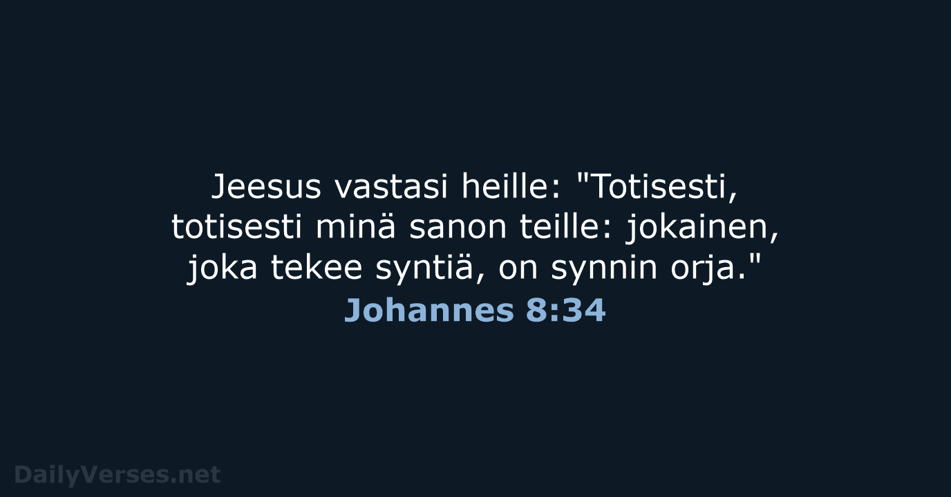 Johannes 8:34 - KR38