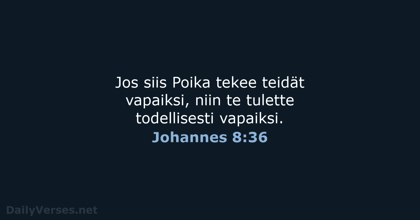 Johannes 8:36 - KR38