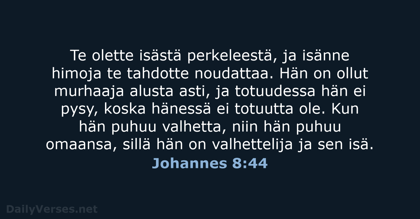 Johannes 8:44 - KR38