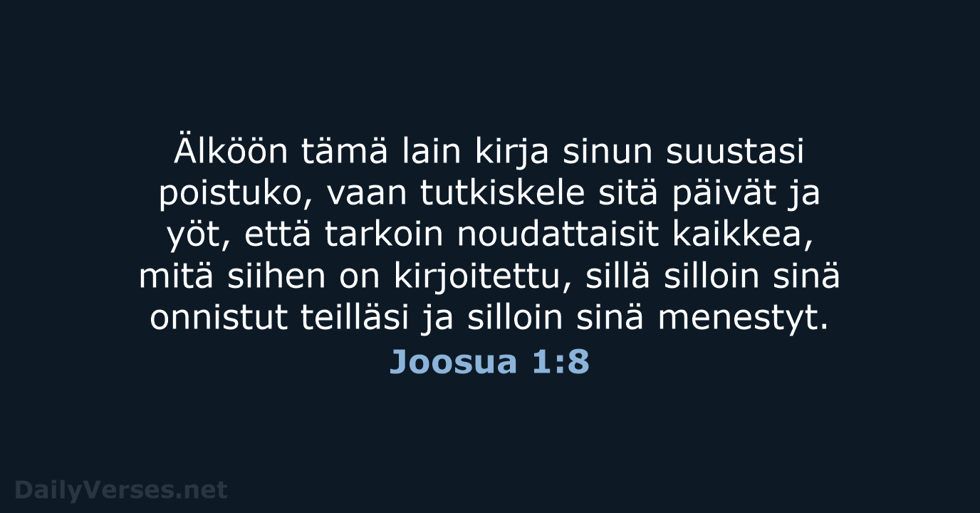 Joosua 1:8 - KR38