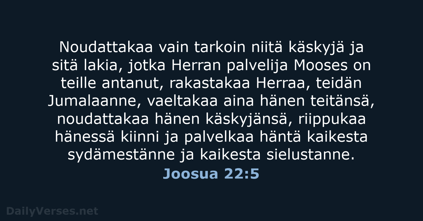 Joosua 22:5 - KR38